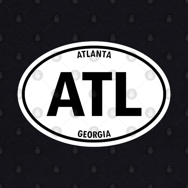 Atlanta, Georgia ATL Oval Travel Sticker by SeaStories